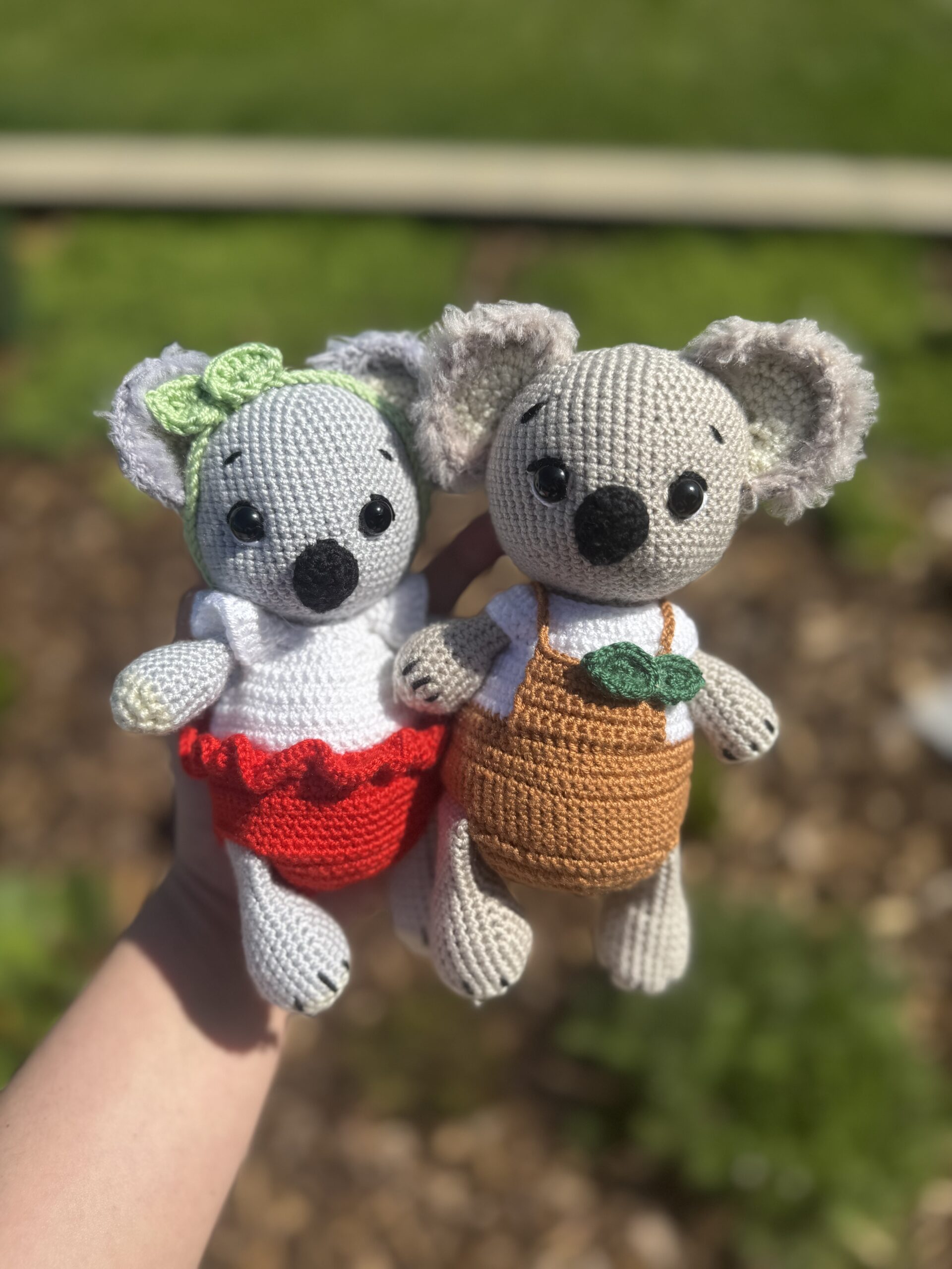 Háčkovaná koala Sydney pre bábätko s hryzátkom – Obrázok 5