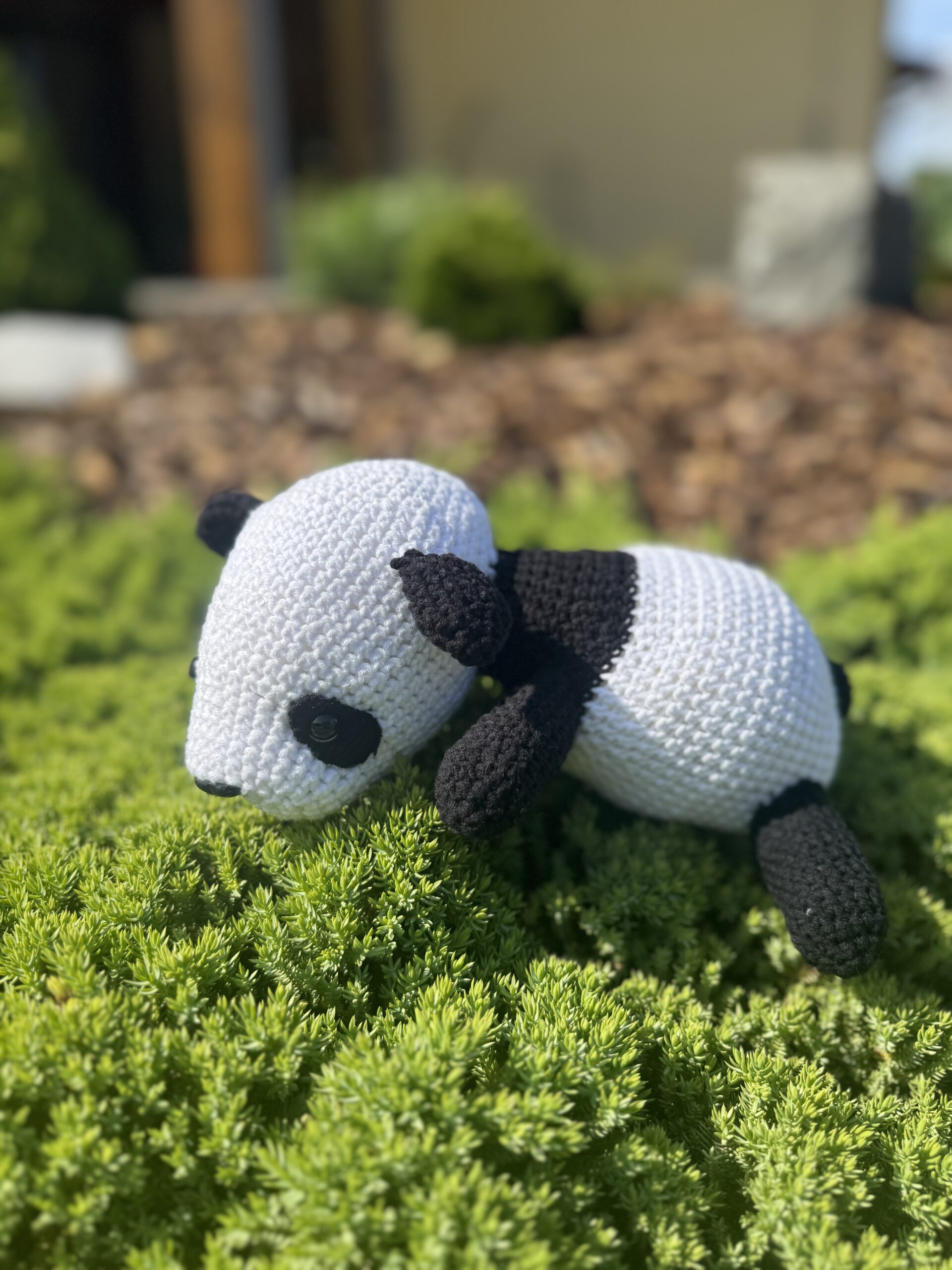 Háčkovaná panda Xiao pre deti – Obrázok 3
