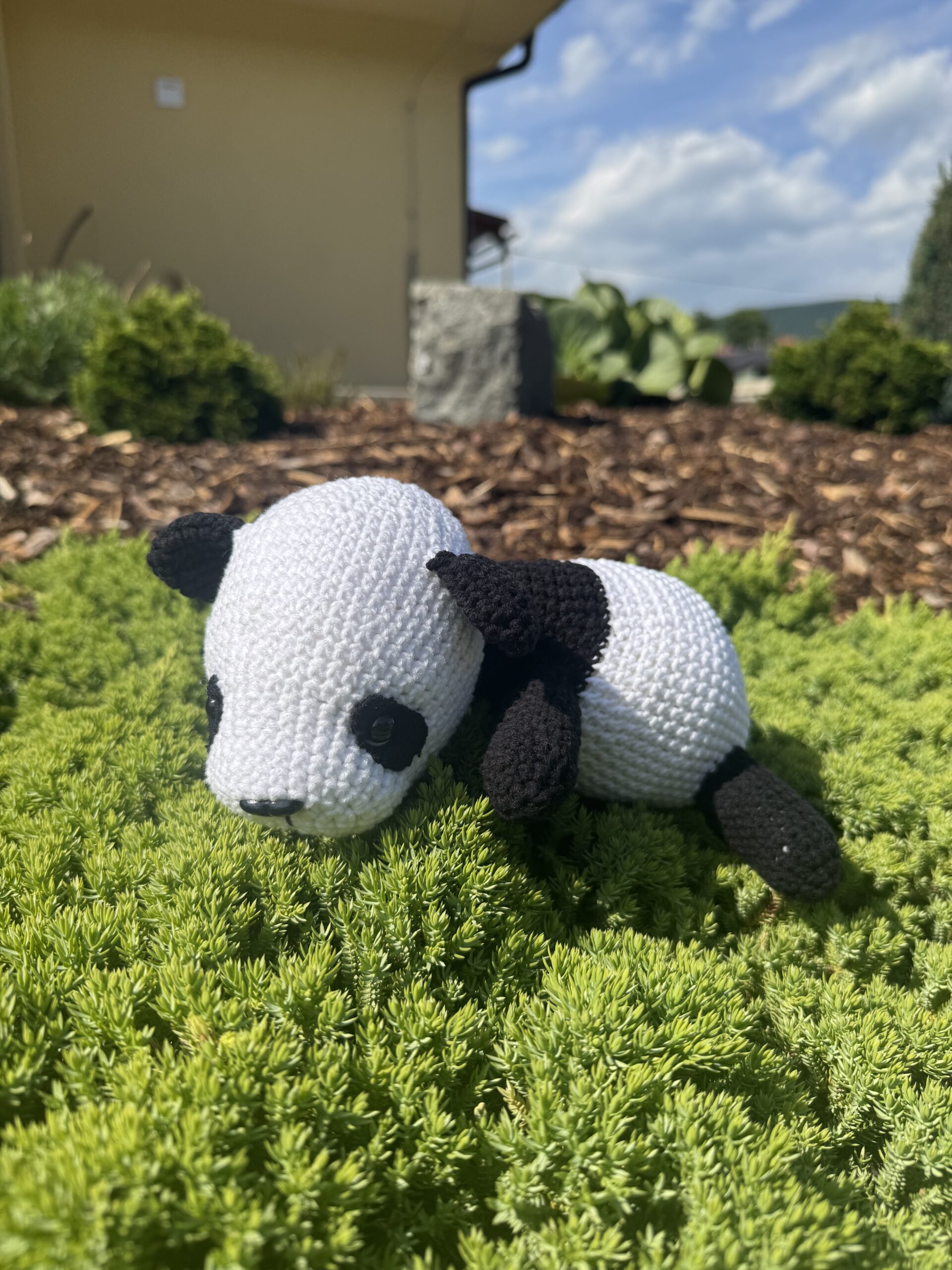 Háčkovaná panda Xiao pre deti – Obrázok 2