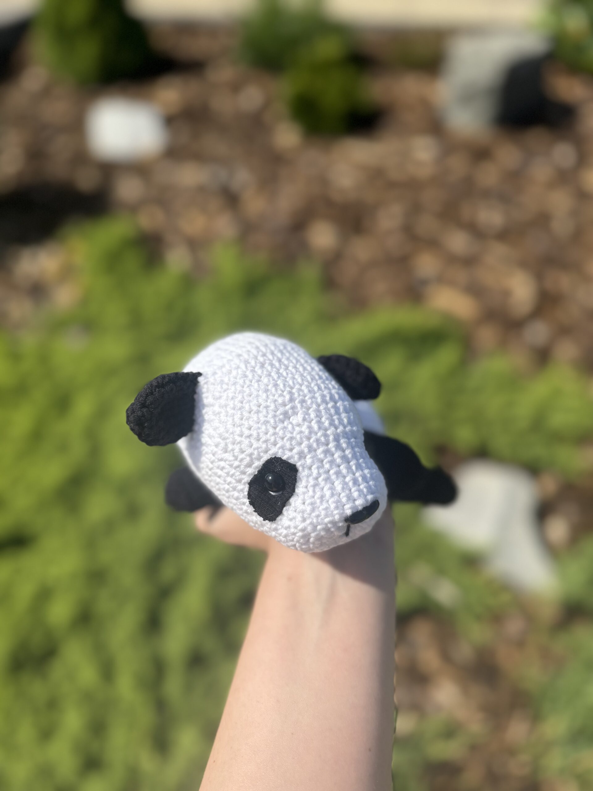 Háčkovaná panda Xiao pre deti – Obrázok 4