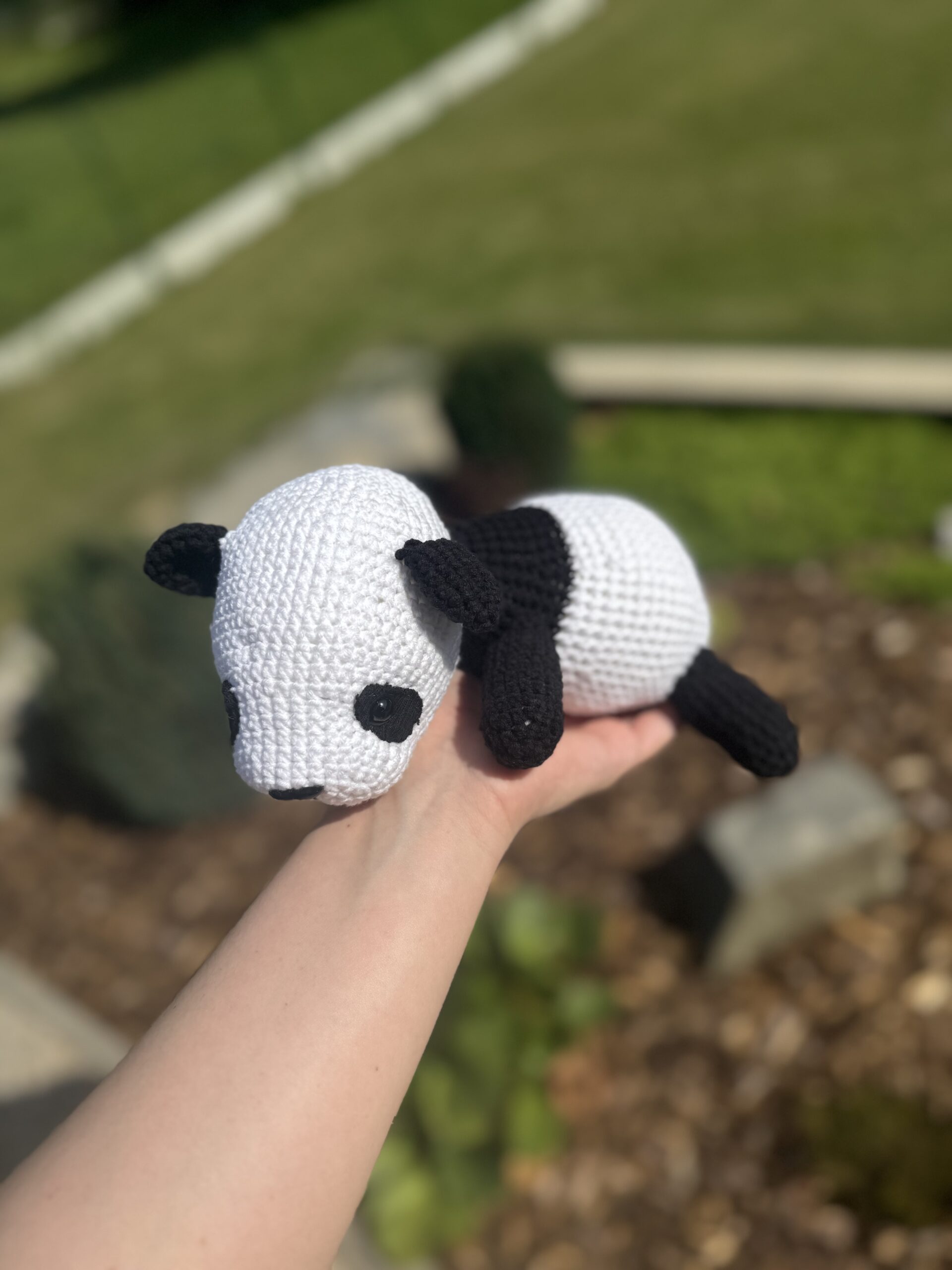Háčkovaná panda Xiao pre deti – Obrázok 5